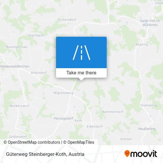 Güterweg Steinberger-Koth map