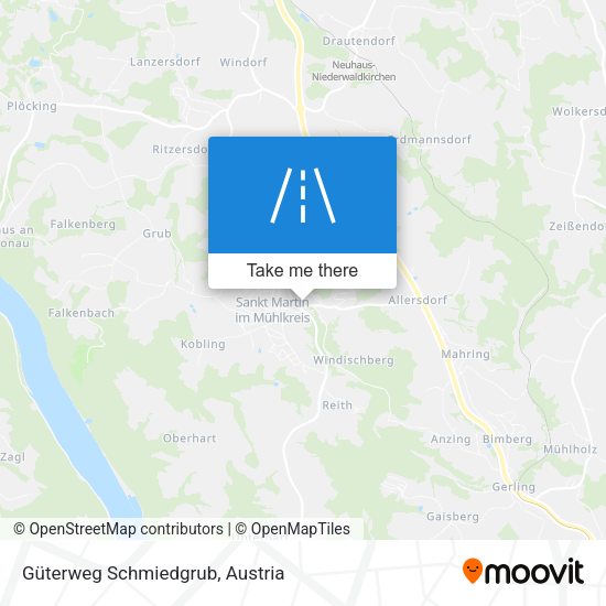 Güterweg Schmiedgrub map