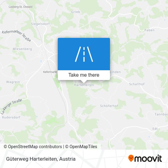 Güterweg Harterleiten map