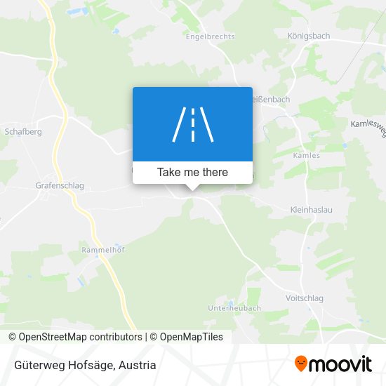 Güterweg Hofsäge map