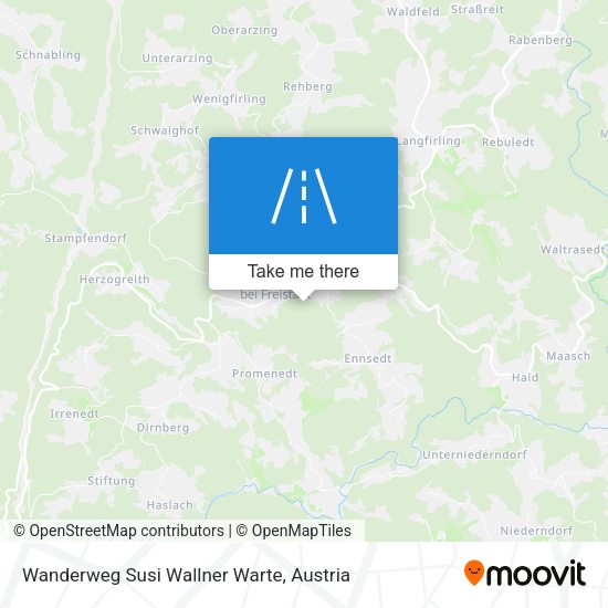 Wanderweg Susi Wallner Warte map