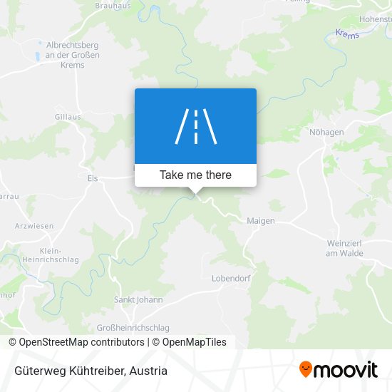 Güterweg Kühtreiber map