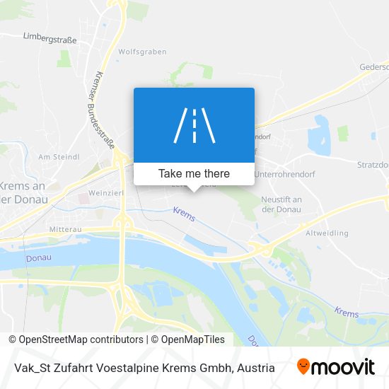 Vak_St Zufahrt Voestalpine Krems Gmbh map