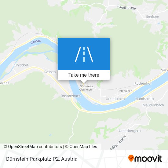 Dürnstein Parkplatz P2 map