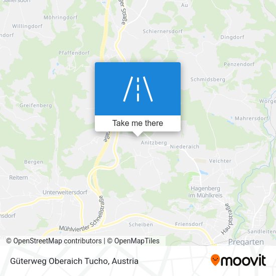 Güterweg Oberaich Tucho map