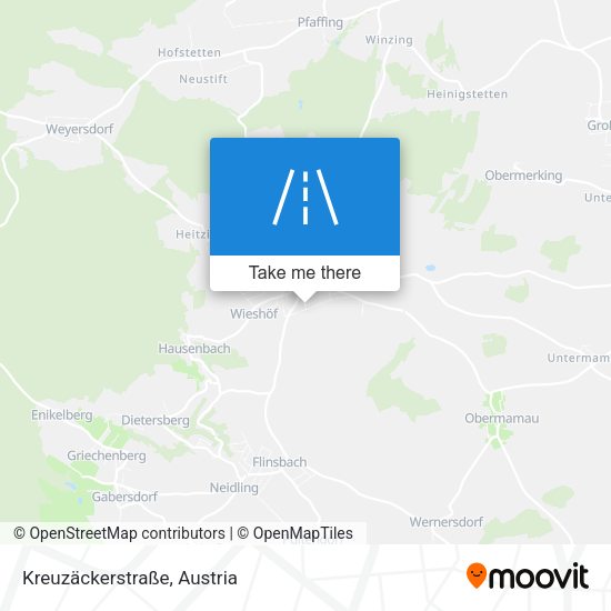 Kreuzäckerstraße map