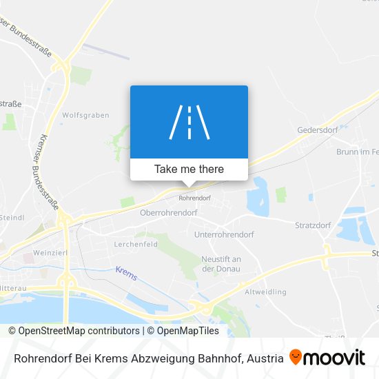 Rohrendorf Bei Krems Abzweigung Bahnhof map