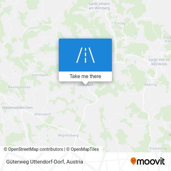 Güterweg Uttendorf-Dorf map