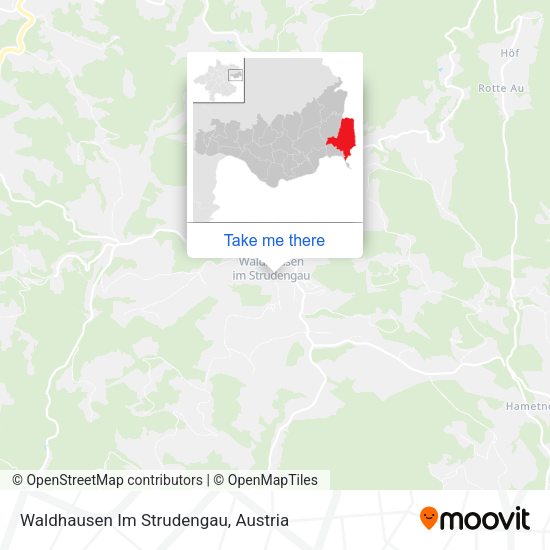Waldhausen Im Strudengau map