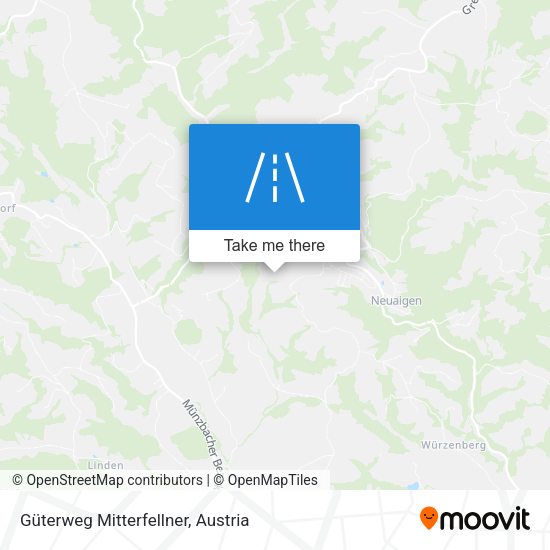 Güterweg Mitterfellner map