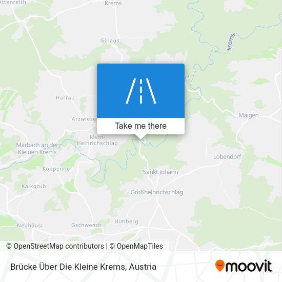 Brücke Über Die Kleine Krems map