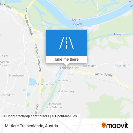 Mittlere Traisenlände map