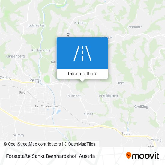 Forststaße Sankt Bernhardshof map