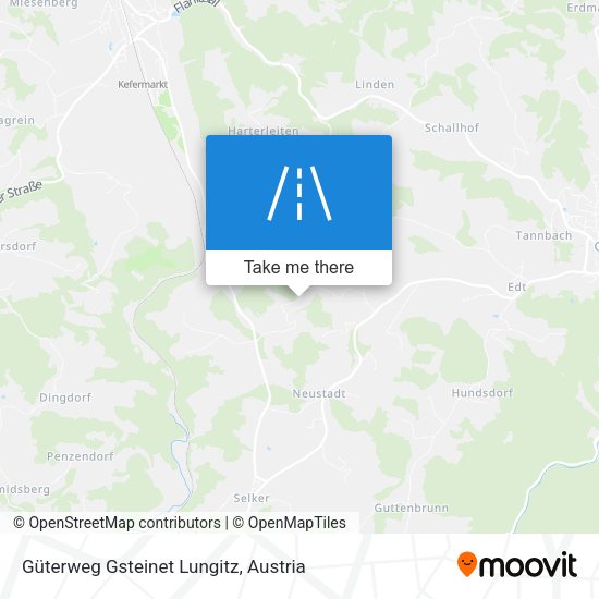 Güterweg Gsteinet Lungitz map