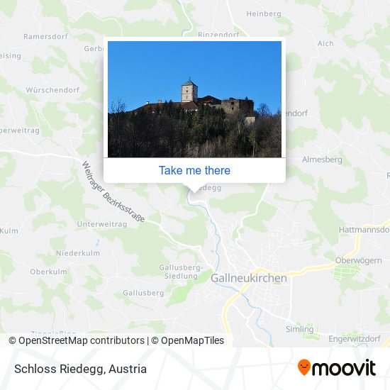 Schloss Riedegg map