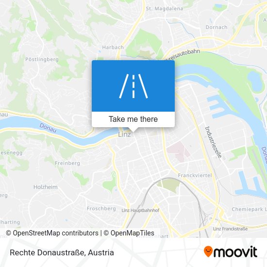 Rechte Donaustraße map