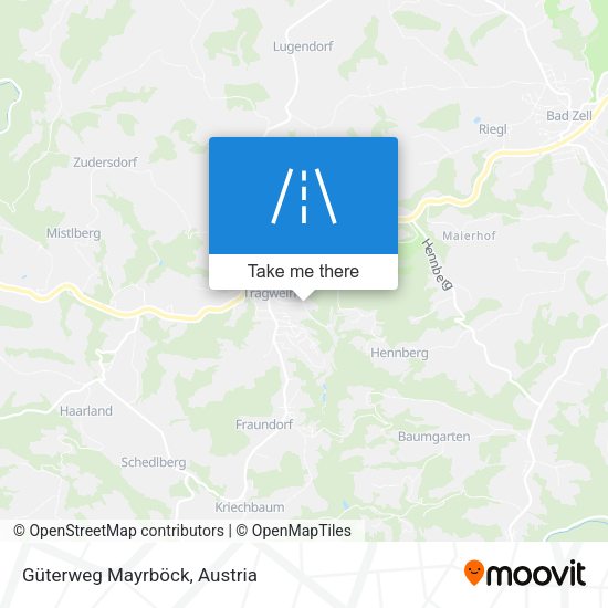 Güterweg Mayrböck map