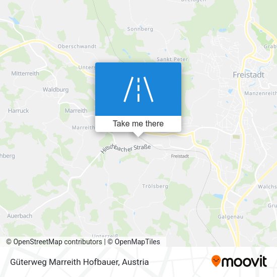 Güterweg Marreith Hofbauer map