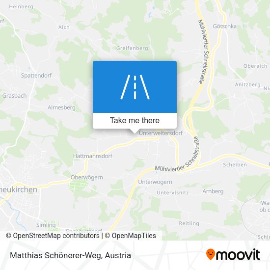 Matthias Schönerer-Weg map