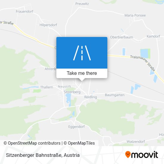 Sitzenberger Bahnstraße map