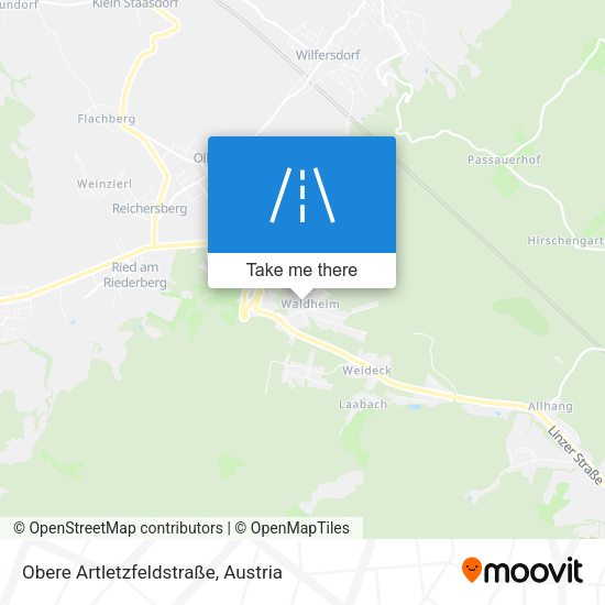 Obere Artletzfeldstraße map