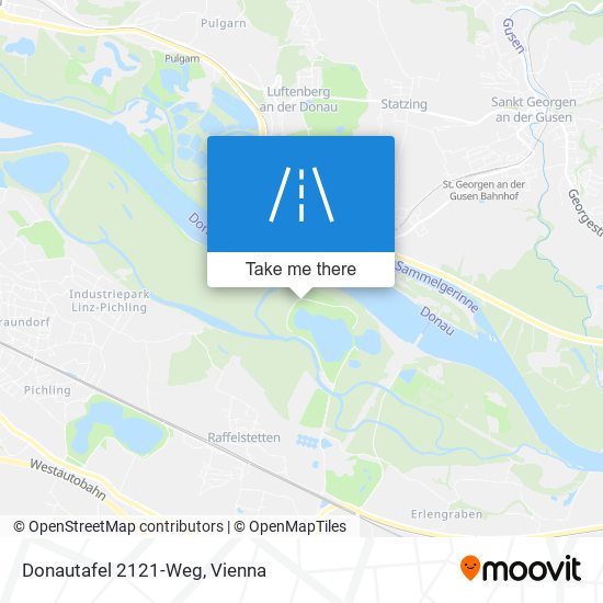 Donautafel 2121-Weg map