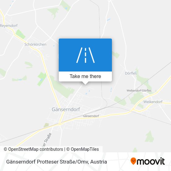 Gänserndorf Protteser Straße / Omv map