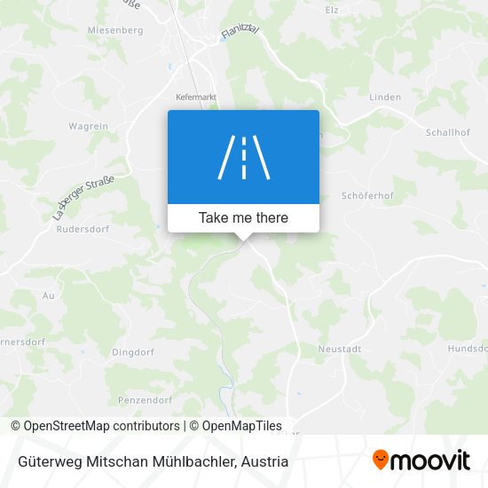 Güterweg Mitschan Mühlbachler map