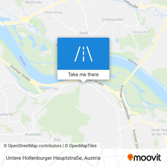 Untere Hollenburger Hauptstraße map