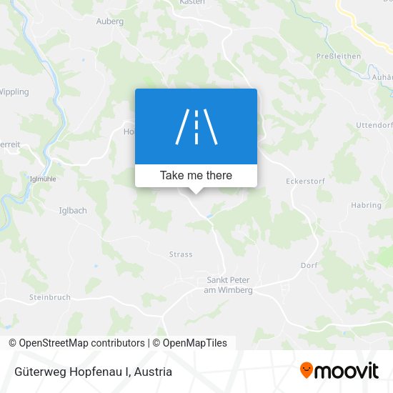 Güterweg Hopfenau I map