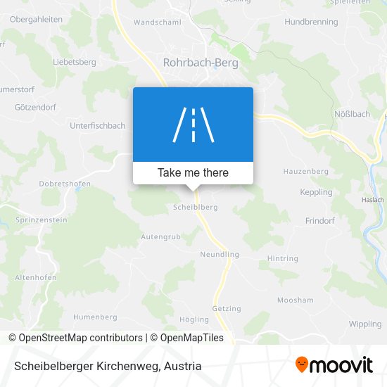 Scheibelberger Kirchenweg map