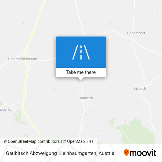 Gaubitsch Abzweigung Kleinbaumgarten map