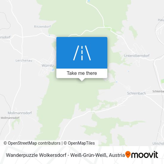 Wanderpuzzle Wolkersdorf - Weiß-Grün-Weiß map