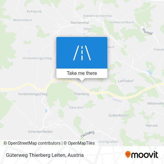 Güterweg Thierberg Leiten map