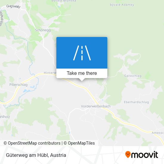 Güterweg am Hübl map