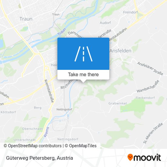 Güterweg Petersberg map