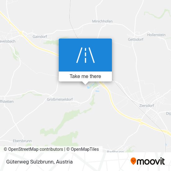 Güterweg Sulzbrunn map