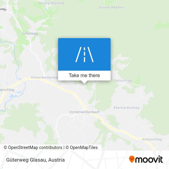 Güterweg Glasau map