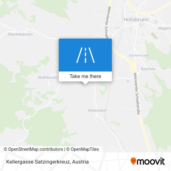 Kellergasse Satzingerkreuz map