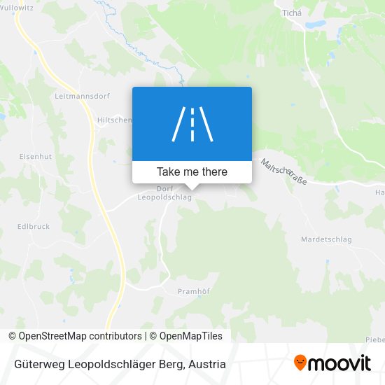 Güterweg Leopoldschläger Berg map