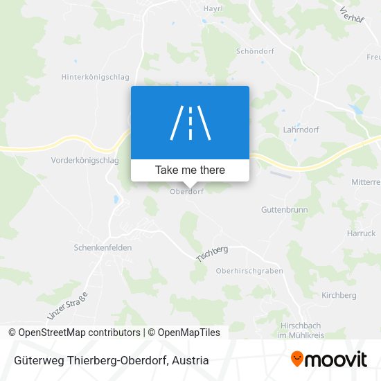 Güterweg Thierberg-Oberdorf map