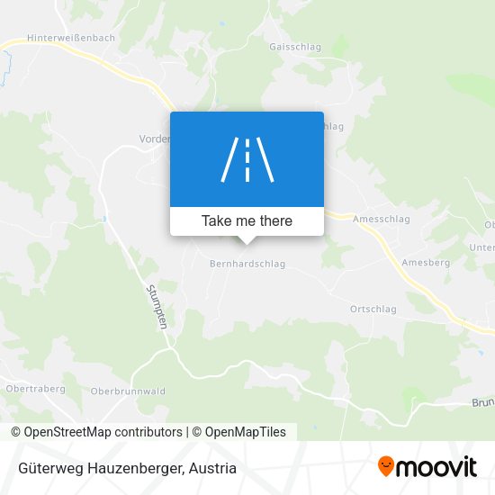 Güterweg Hauzenberger map