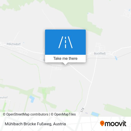 Mühlbach Brücke Fußweg map