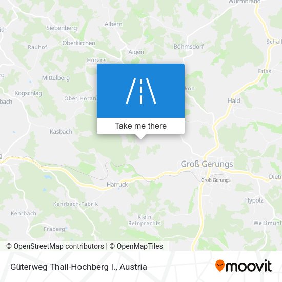 Güterweg Thail-Hochberg I. map