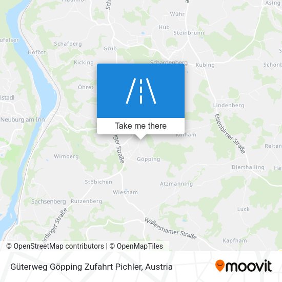 Güterweg Göpping Zufahrt Pichler map