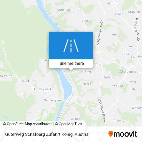 Güterweg Schafberg Zufahrt König map