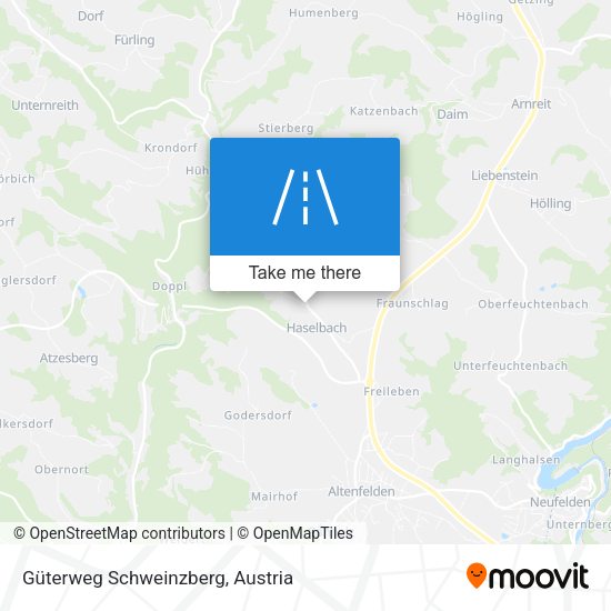 Güterweg Schweinzberg map