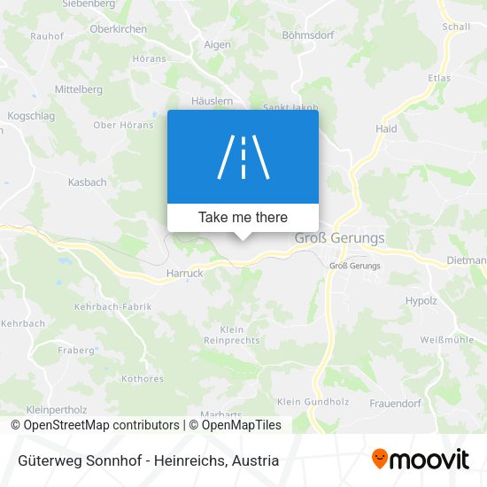 Güterweg Sonnhof - Heinreichs map