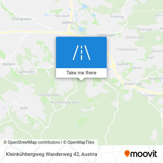 Kleinkühbergweg Wanderweg 42 map