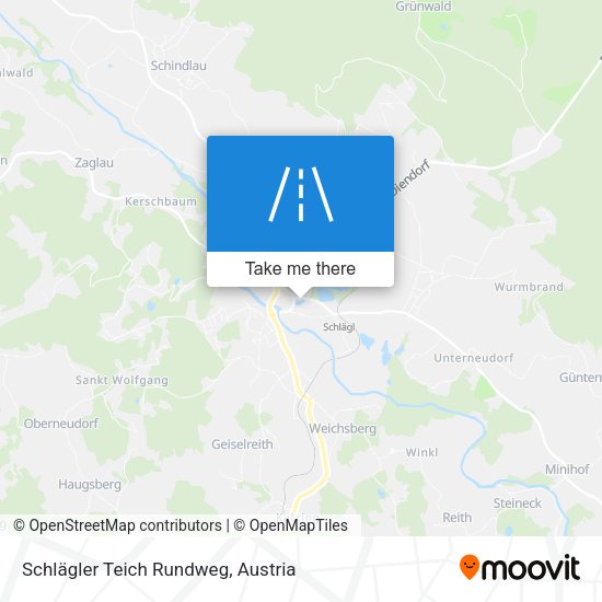 Schlägler Teich Rundweg map
